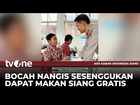 Viral, Anak Menangis Ingat Ibu di Rumah saat Menerima Makan Siang Gratis