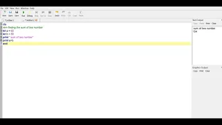 Adding two numbers in Qbasic Computer Inspired by khan academy