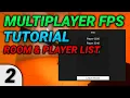 2 Multiplayer FPS in Unity Room Player List