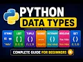 Python Data Types String List Tuple Range Dictionary Boolean Set