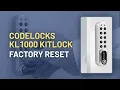 CodeLocks KL1000 KitLock Factory Reset