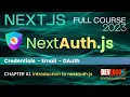 NextAuth in Next js App Router - CH A1 Introduction