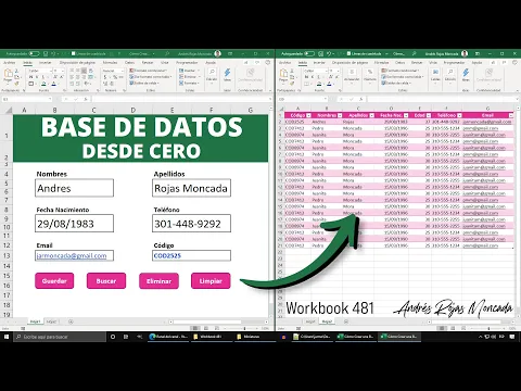 Download MP3 Cómo Crear una BASE DE DATOS Desde Cero en Excel