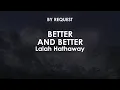 Download Lagu Better And Better | Lalah Hathaway