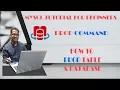 MYSQL Tutorial for Beginners - How to Drop Table Database Part-9