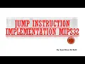 Control unit Design 03 Jump Instruction Implementation