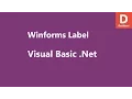 Visual Basic Net Label Control