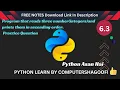 Program that reads three integers and prints them in ascending order Python computershagoofi