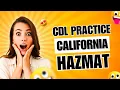 California CDL HazMat Practice Test 50 Questions Hazardous Materials Endorsement Exam 2025