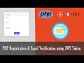 PHP Registration Email Verification using JWT Token