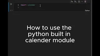 Print a Full Year Calendar in Python using the calendar module