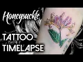 A Honeysuckle Tattoo Symbolizing Happiness - June Birth Month Flower
