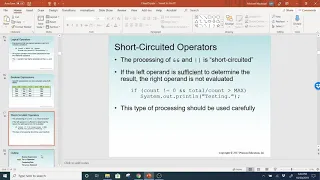 Java 1 Fall 2019 - Chapter 5 Part 1