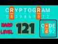 CRYPTOGRAM 121