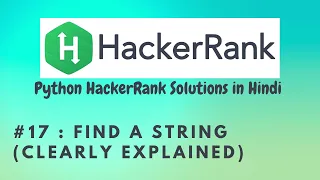 Hackerrank Find a String Python HackerRank Solutions in Hindi