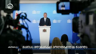 მამუკა მდინარაძე პოლიტიკიდან წავიდა