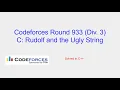 Rudolf and the Ugly String - Codeforces Round 933 Div 3 Problem C Solution