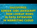 Salesforce Server-side JavaScript - how lookup rows in data extension in Marketing cloud