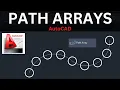 Creating Path Arrays Basic Tutorial - AutoCAD