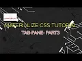 How to customize your tab-pane in Materialize