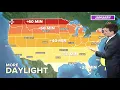 U S will gain up to 1 hour of daylight thru January 2022