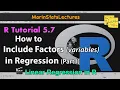 Including Variables Factors in Regression with R Part I R Tutorial 5 7 MarinStatsLectures
