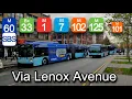NYCT BX33 M1 M7 M60 SBS M102 and M125 Buses via Lenox Avenue