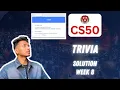 CS50 PSet 8 - Trivia Walkthrough Step by Step for Beginners