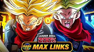 BROKEN EZA LEVEL 10 LINKS 100 EZA TEQ SWORD OF HOPE TRUNKS DBZ Dokkan Battle