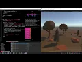 Visualizing Seasons from music Sonic Pi Unity OSC prototype