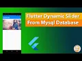 Flutter dynamic Slider from mysql database using php