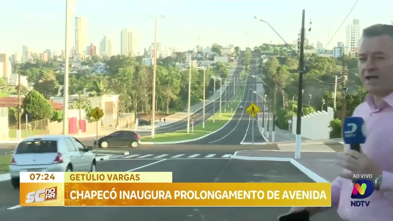 Chapecó inaugura prolongamento da Avenida Getúlio Vargas
