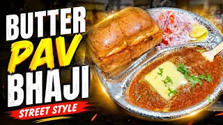 Delhi’s Most Viral Butter Pav Bhaji😍| Bombay Style Pav Bhaji in Delhi | Indian Street Food