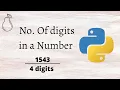 Counting individual digits of a Number Using python Pear codes
