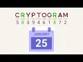Cryptogram Daily Challenge january 25 2025