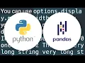 Print very long string completely in pandas dataframe