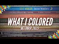 Completed Pages for October 2025 Adult Coloring