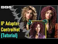 A1111 IP Adapter ControlNet Tutorial Stable Diffusion