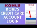 How to Login Kohls Credit Card Account Sign Into Kohls Credit Card
