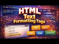HTML Text Formatting Tags Explained Beginner Tutorial with Examples