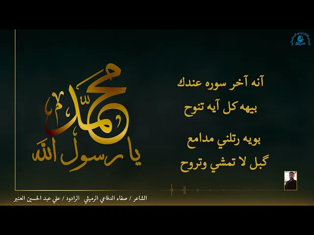 ⁣قصيدة سورة ألأحزان  -  الرادود / علي عبد الحسين العنبر