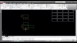 AutoCAD Tutorials Rectangular array
