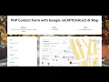 PHP Contact Form with Google reCAPTCHA v2 Map