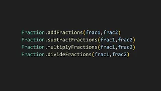 Adding subtracting multiplying and dividing fractions in js