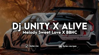 dj unity x alive x melody sweet love x bbhc slow full bass viral fyp tiktok