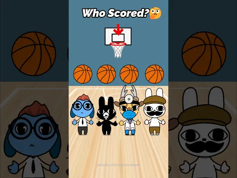 Who Scored?🤔🏀Animal Hospital 1, 2, 3, or 4? Basketball Challenge Animation #roblox #challenge #guess