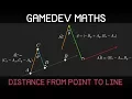 Gamedev Maths distance from point to line