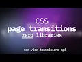 CSS Page Transitions Were Never THIS Easy