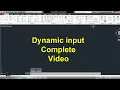 Dynamic input in Auto Cad Auto Cad dynamic input system variable