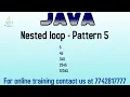 Pattern program in java